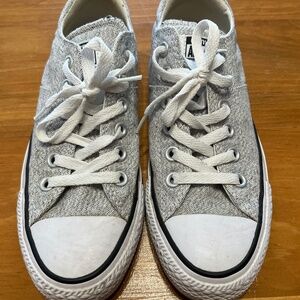 Light Grey Converse Padded Low Tops